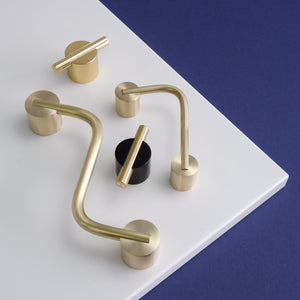Swarf hardware Brass handles