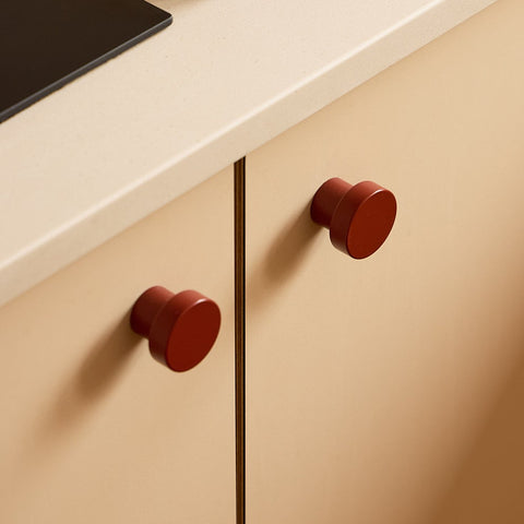 hobson knob in red oxide by swarf hardware