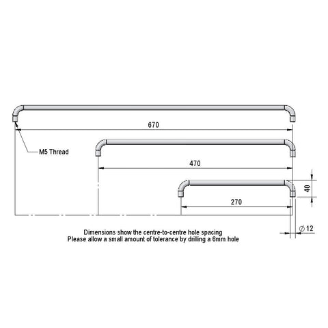 technical drawing of grayson handles by swarf hardware