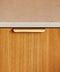 slim edwards edge pull in brass by swarf hardware